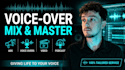 do audio editing, mixing, and voiceover cleanup