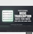 do professional music transcriptions and sheet music