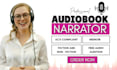 narrate pro english or german audiobook female american voice over book reading