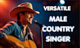 be your male country singer, country pop singer, songwriter, male country vocals