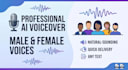 make ai audio male or female voice