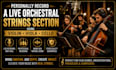 do self record a live orchestral strings section using violin, viola, cello