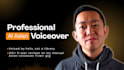 be your professional asian ai voiceover for your project