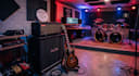 create a metal backing track, rhythm guitar or drums