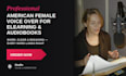 american female voice over for elearning, audiobooks and corporate narration