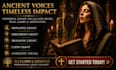 create monastic chant, gregorian chant, shamanic chant, latin chant, cinematic