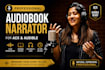 be your audiobook narrator for acx and audible