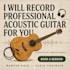 record professional acoustic guitar for you