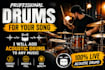 add drums to your song with a professional performance