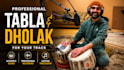 record authentic tabla and dholak percussion for your track