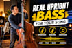 record professional upright acoustic bass or double bass track for your song