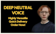 record deep neutral voice overs for any project