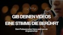 professionelle voice over aufnahmen erstellen