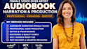 do audiobook narration, production female voice over
