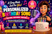 create a personalized birthday song with custom lyrics