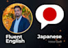 do male vo in japanese, fluent english