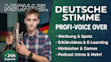 make a professional german male voice over