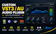 develop vst3 au audio plugin with juce, dsp and gui, audio dsp, audio software