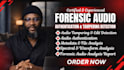 do forensic audio analysis, authentication tampering detection audio examination