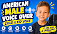 record a british child voiceover and kid voice acting