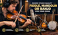 record studio quality fiddle, mandolin or banjo for your song