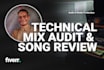 provide a professional song review and give mixing advice
