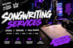 professionally write a catchy song, lyrics, hook or topline
