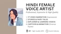 female hindi voice over