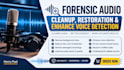 do forensic audio cleanup, restoration enhance voice detection in the background