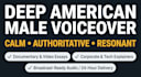 record a deep authoritative american male voice over