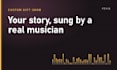 write and sing a custom song gift in english or spanish