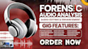 do forensic audio analysis, audio cleanup, restoration, vocal enhancement