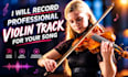 record professional violin for your song