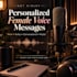 record a warm sultry personalized female voice message