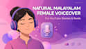 do natural malayalam female voiceover