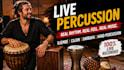 record reggae drums, percussion, congas and caribbean instruments