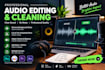 do professional audio editing and improve your audio