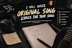 write original song lyrics for your song