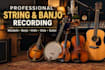 record standard quality banjo, mandolin, viola