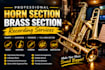 record pro horn section, brass section, trumpet, saxophone, trombone