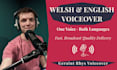 record your script as a bilingual welsh and english voiceover