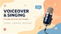singing and voice over vocal recording
