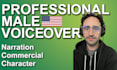 record a professional american male voice over