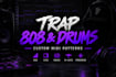 create custom trap 808 and drum patterns for your beat