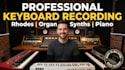 record piano, violin, cello, and orchestral instruments