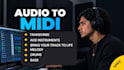 transcribe audio to midi and add instruments to your track