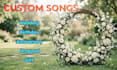 create a custom song for wedding, birthday, anniversary, proposal, gift