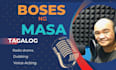 provide professional tagalog dubbing and character voice