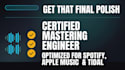 professionally master your song for any streaming platform