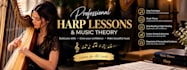 teach harp lessons and music theory for all skill levels